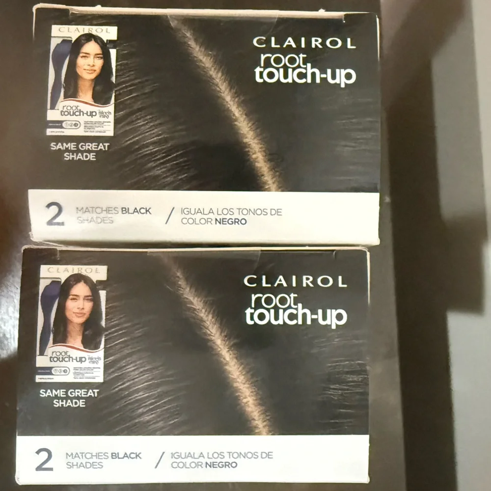 NWT Bundle of 2 Clairol Root Touch-Up Colorblend matches black shades